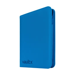 Vault X 9-Pocket Exo-Tec® Zip Binder (Neon Blue)