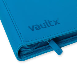 Vault X 4-Pocket Exo-Tec® Zip Binder (Neon Blue)