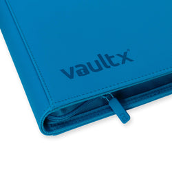 Vault X 9-Pocket Exo-Tec® Zip Binder (Neon Blue)