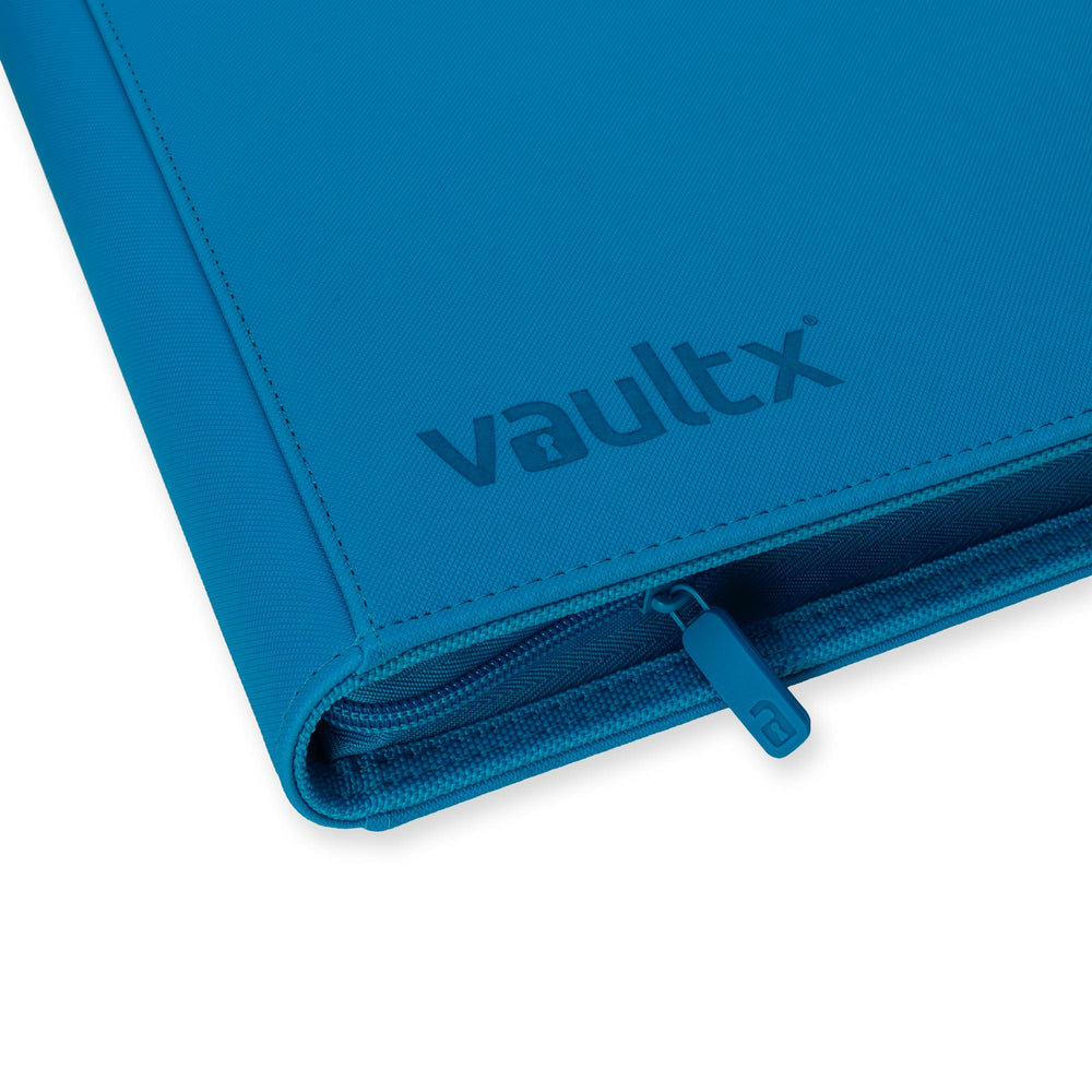 Vault X 12-Pocket Exo-Tec® Zip Binder (Neon Blue)