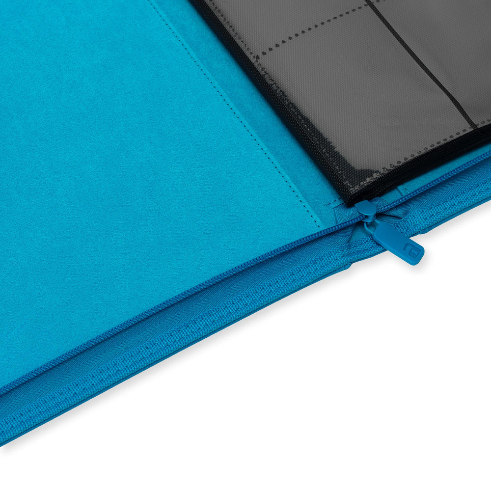 Vault X 12-Pocket Exo-Tec® Zip Binder (Neon Blue)