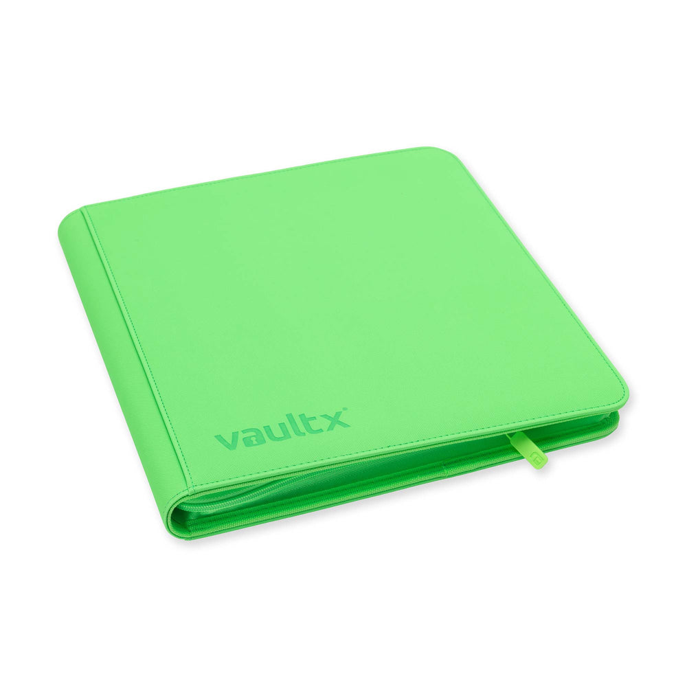 Vault X 12-Pocket Exo-Tec® Zip Binder (Neon Green)