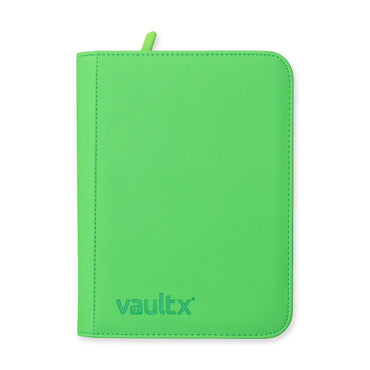 Vault X 4-Pocket Exo-Tec® Zip Binder (Neon Green)