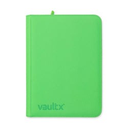 Vault X 9-Pocket Exo-Tec® Zip Binder (Neon Green)