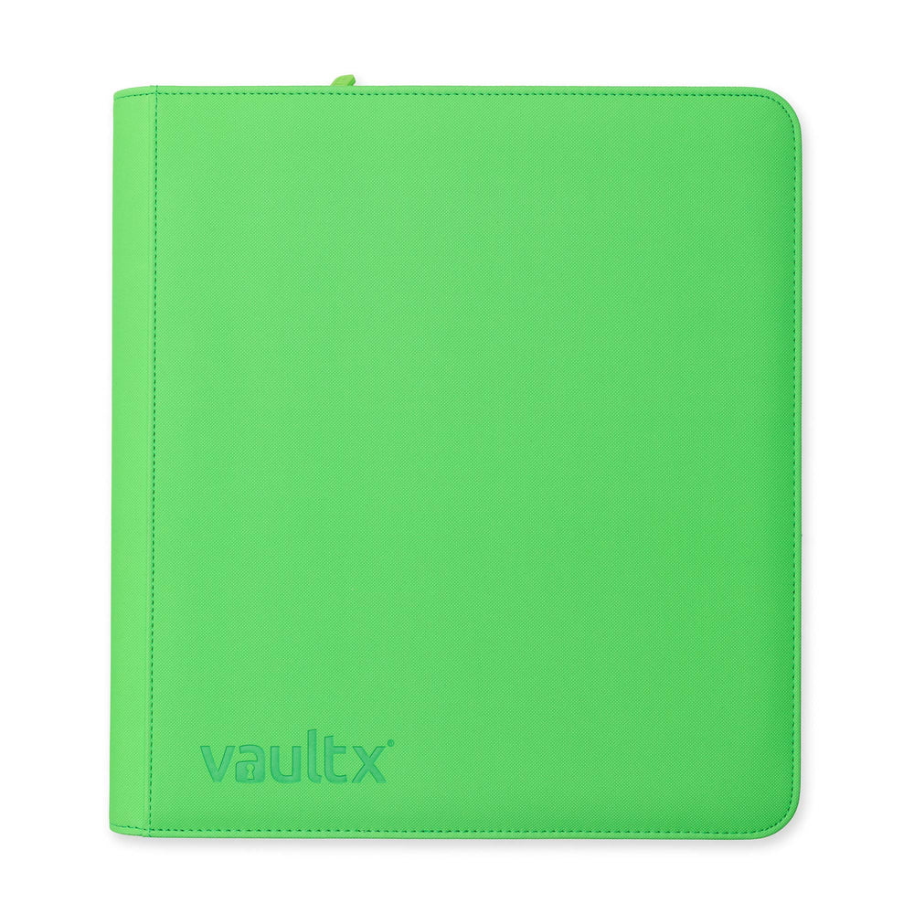 Vault X 12-Pocket Exo-Tec® Zip Binder (Neon Green)