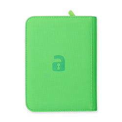 Vault X 4-Pocket Exo-Tec® Zip Binder (Neon Green)