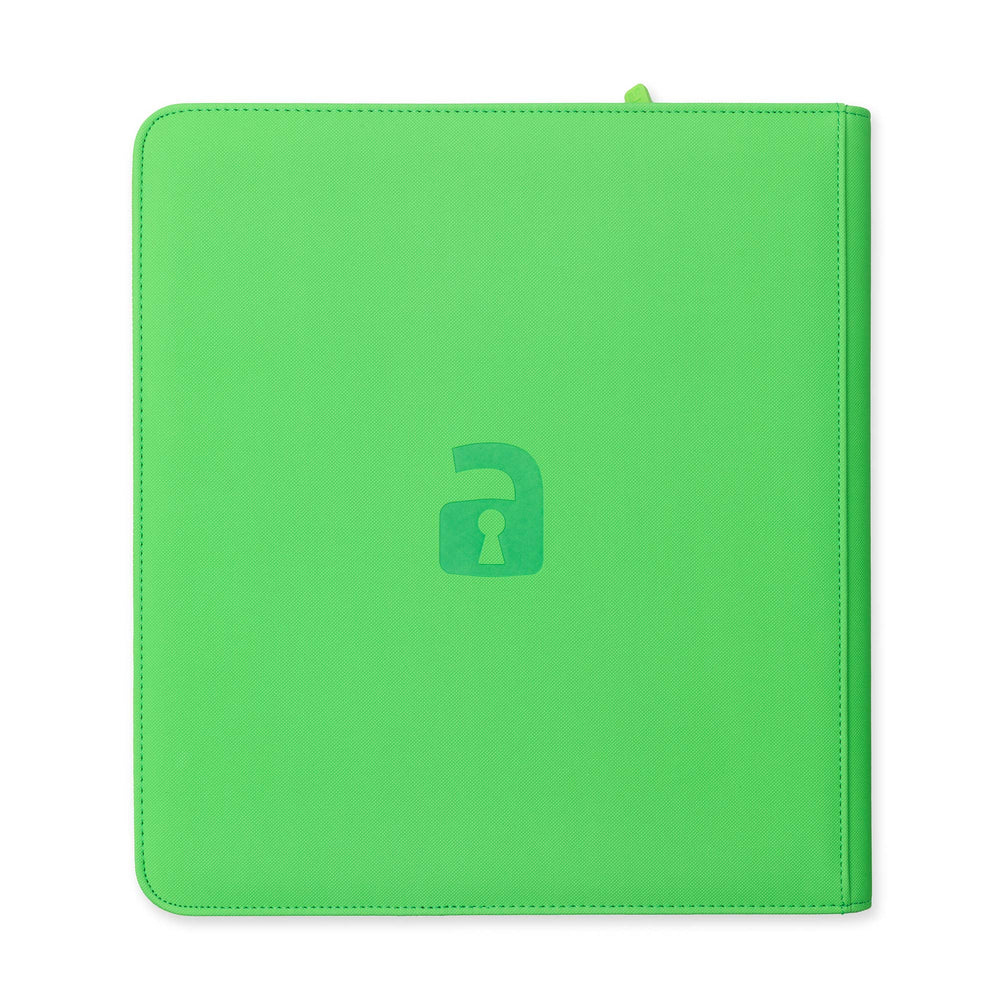 Vault X 12-Pocket Exo-Tec® Zip Binder (Neon Green)