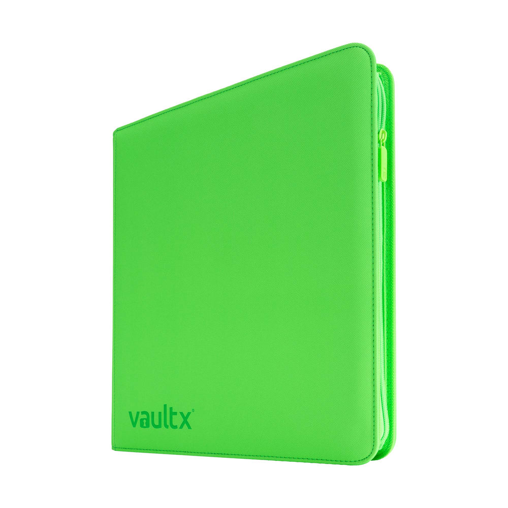 Vault X 12-Pocket Exo-Tec® Zip Binder (Neon Green)