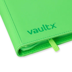 Vault X 4-Pocket Exo-Tec® Zip Binder (Neon Green)