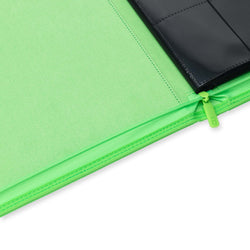 Vault X 12-Pocket Exo-Tec® Zip Binder (Neon Green)