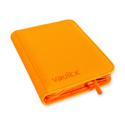 Vault X 4-Pocket Exo-Tec® Zip Binder (Neon Orange)