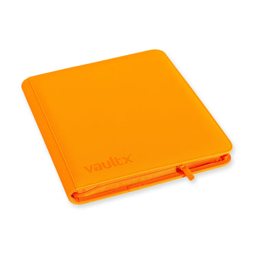 Vault X 12-Pocket Exo-Tec® Zip Binder (Neon Orange)
