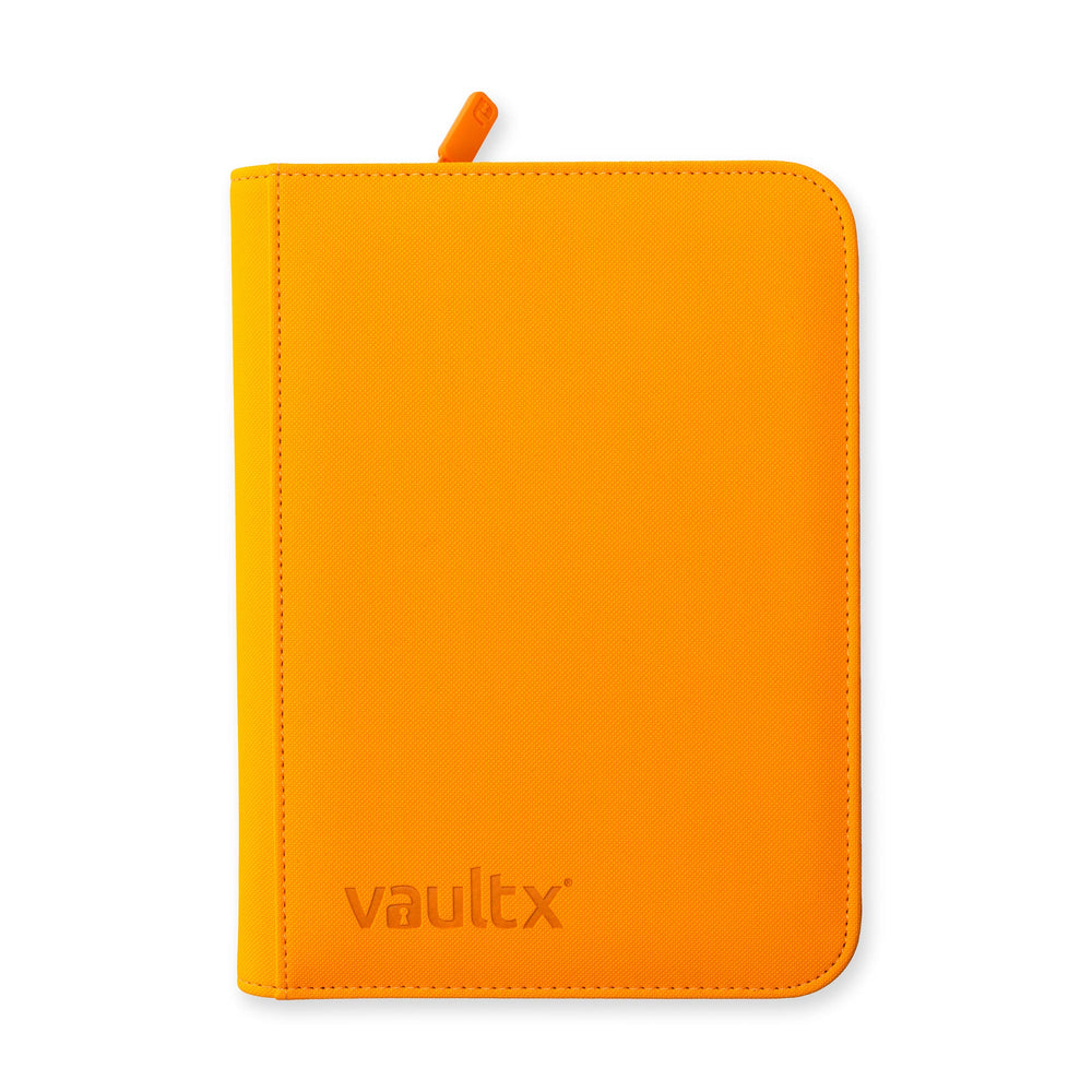 Vault X 4-Pocket Exo-Tec® Zip Binder (Neon Orange)