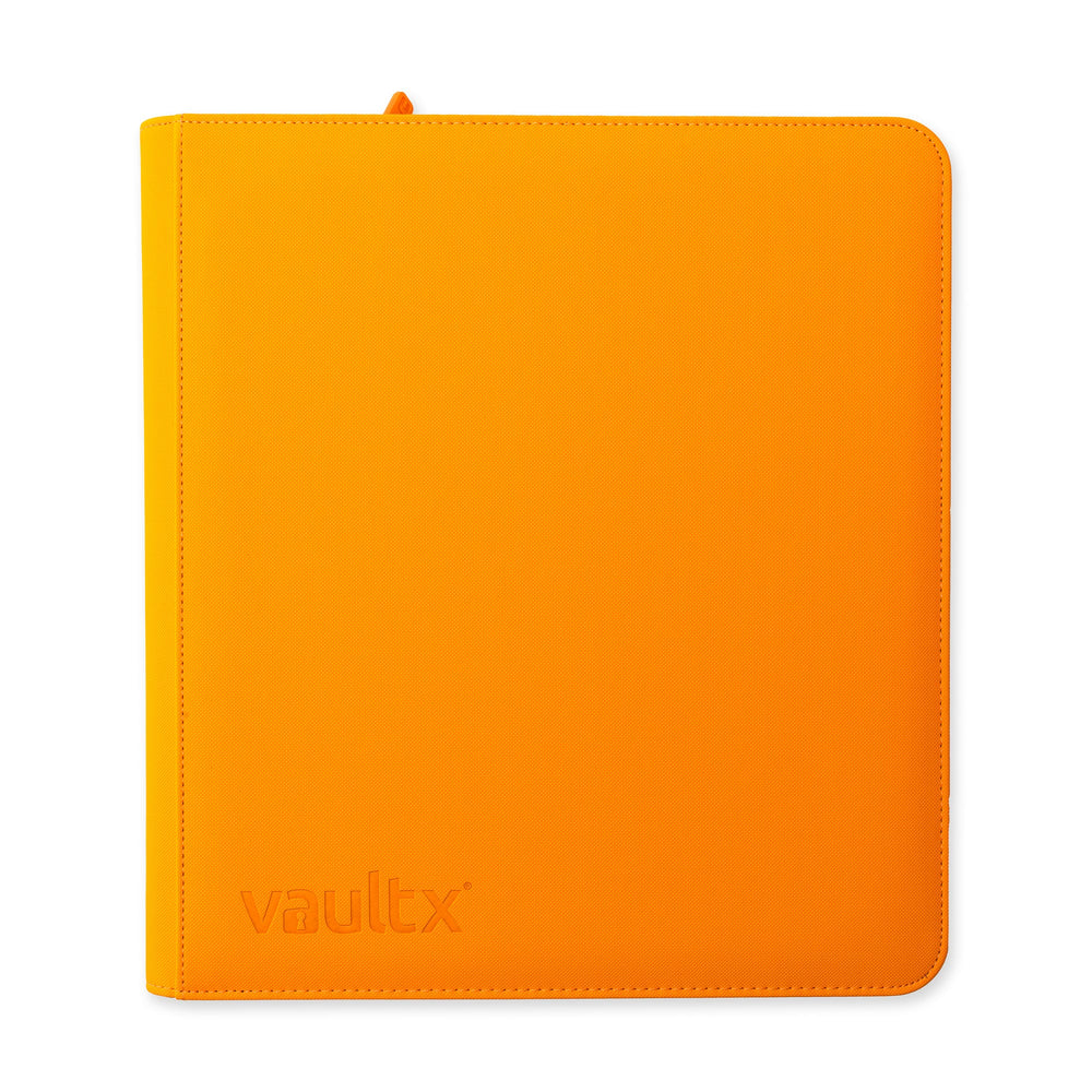 Vault X 12-Pocket Exo-Tec® Zip Binder (Neon Orange)