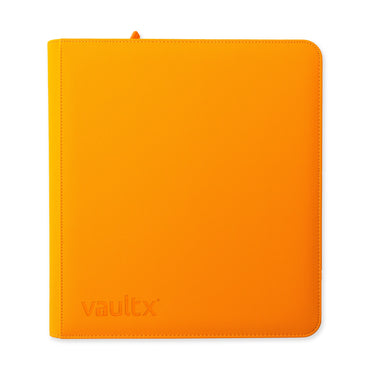 Vault X 12-Pocket Exo-Tec® Zip Binder (Neon Orange)