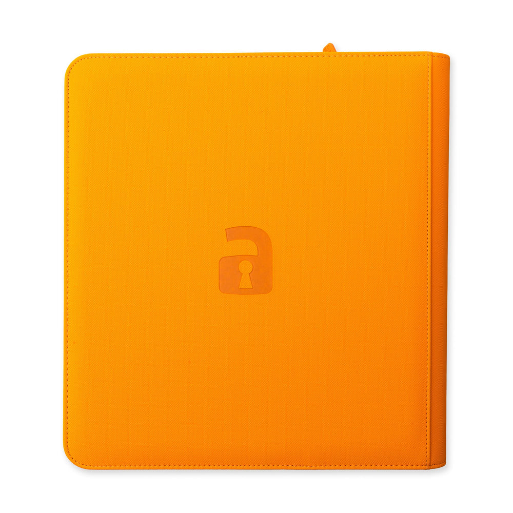 Vault X 12-Pocket Exo-Tec® Zip Binder (Neon Orange)