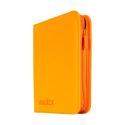 Vault X 4-Pocket Exo-Tec® Zip Binder (Neon Orange)