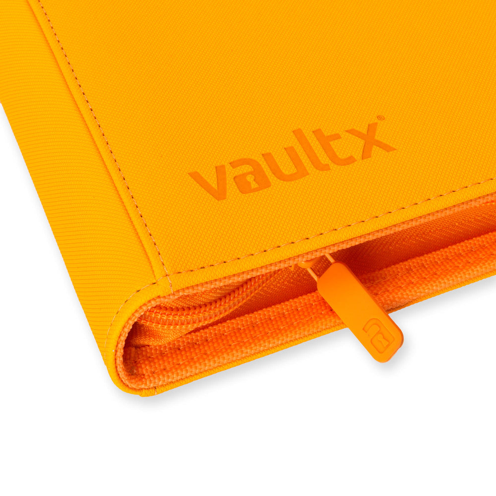 Vault X 4-Pocket Exo-Tec® Zip Binder (Neon Orange)