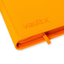 Vault X 9-Pocket Exo-Tec® Zip Binder (Neon Orange)