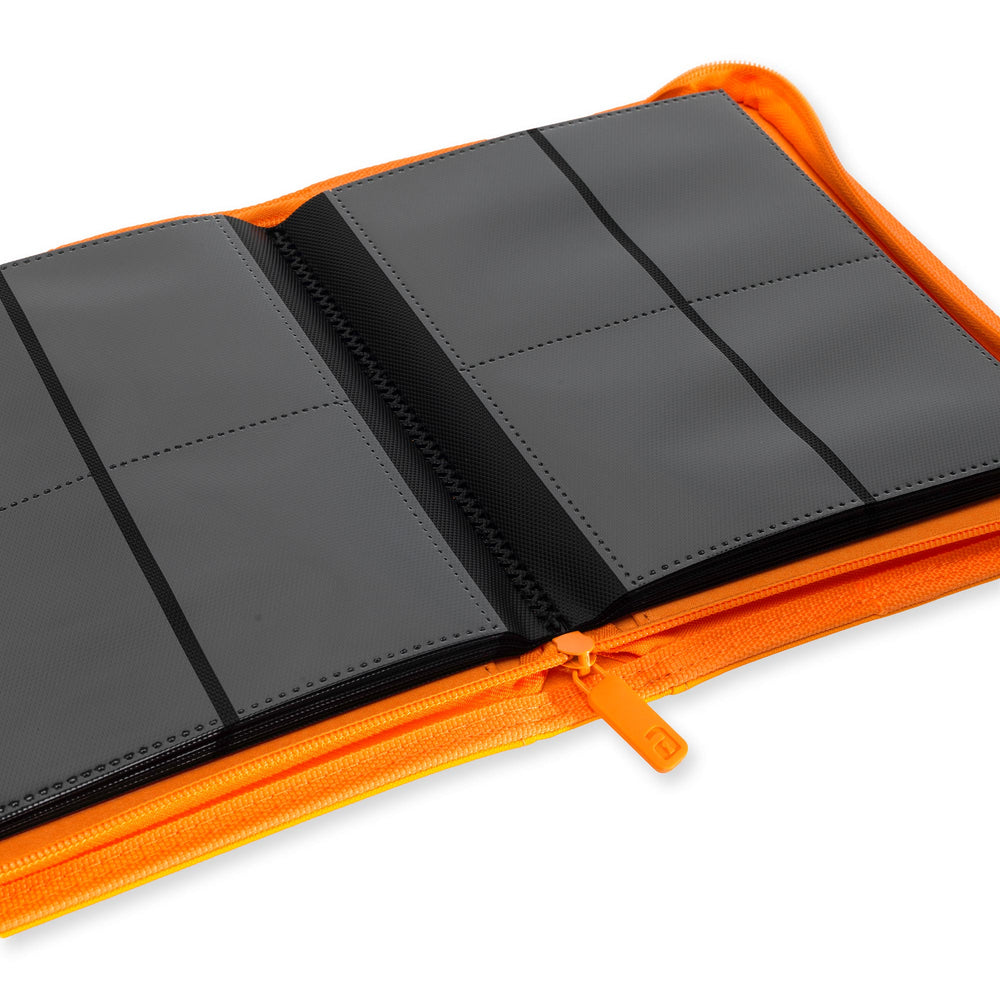 Vault X 4-Pocket Exo-Tec® Zip Binder (Neon Orange)