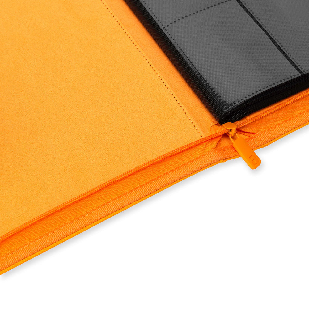Vault X 9-Pocket Exo-Tec® Zip Binder (Neon Orange)