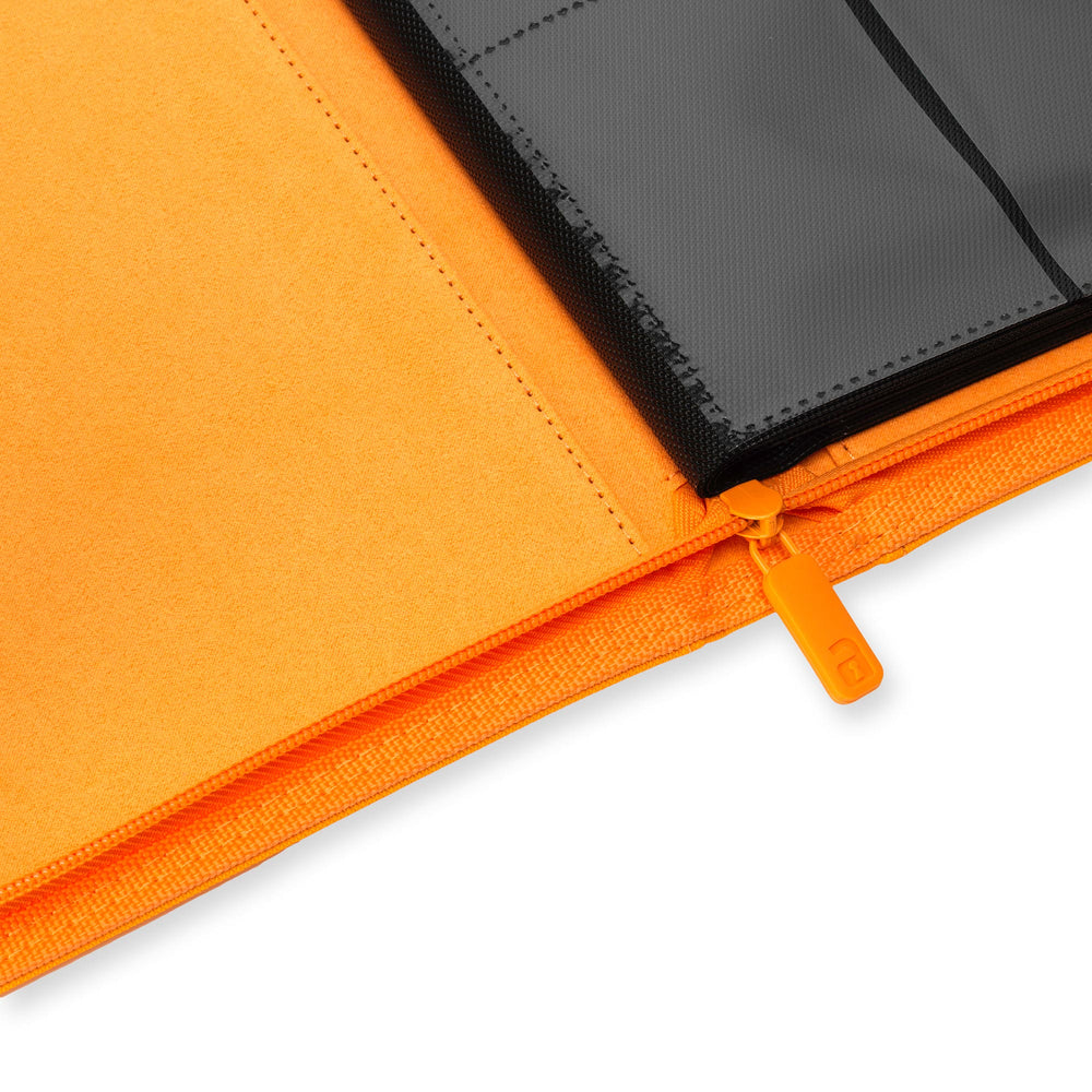 Vault X 4-Pocket Exo-Tec® Zip Binder (Neon Orange)