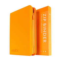 Vault X 9-Pocket Exo-Tec® Zip Binder (Neon Orange)