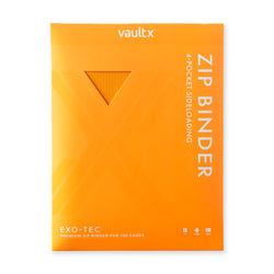 Vault X 4-Pocket Exo-Tec® Zip Binder (Neon Orange)