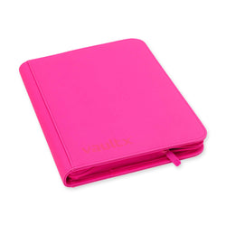 Vault X 9-Pocket Exo-Tec® Zip Binder (Neon Pink)