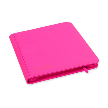 Vault X 12-Pocket Exo-Tec® Zip Binder (Neon Pink)