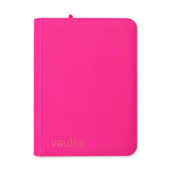 Vault X 9-Pocket Exo-Tec® Zip Binder (Neon Pink)