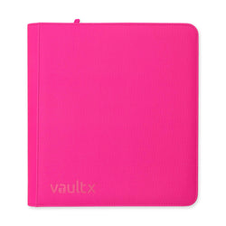 Vault X 12-Pocket Exo-Tec® Zip Binder (Neon Pink)