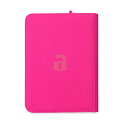 Vault X 9-Pocket Exo-Tec® Zip Binder (Neon Pink)