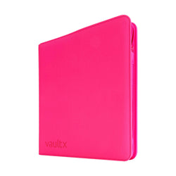 Vault X 12-Pocket Exo-Tec® Zip Binder (Neon Pink)