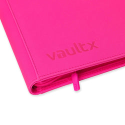 Vault X 9-Pocket Exo-Tec® Zip Binder (Neon Pink)