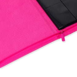 Vault X 12-Pocket Exo-Tec® Zip Binder (Neon Pink)