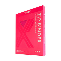 Vault X 9-Pocket Exo-Tec® Zip Binder (Neon Pink)