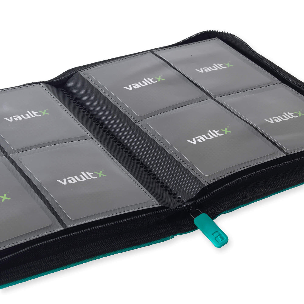 Vault X 4-Pocket Exo-Tec® Zip Binder (Ocean Blue)