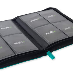 Vault X 4-Pocket Exo-Tec® Zip Binder (Ocean Blue)
