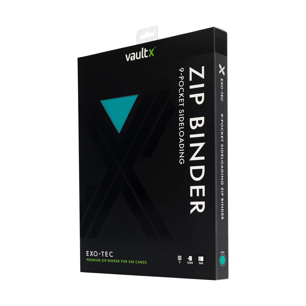 Vault X 9-Pocket Exo-Tec® Zip Binder (Ocean Blue)