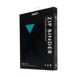 Vault X 9-Pocket Exo-Tec® Zip Binder (Ocean Blue)