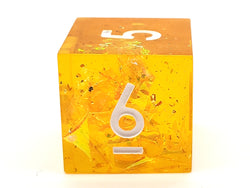 Old School Dice: Sharp Edged 7-Piece Dice Set - Lemon Tree