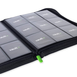 Vault X 9-Pocket Exo-Tec® Zip Binder (Signature Black)