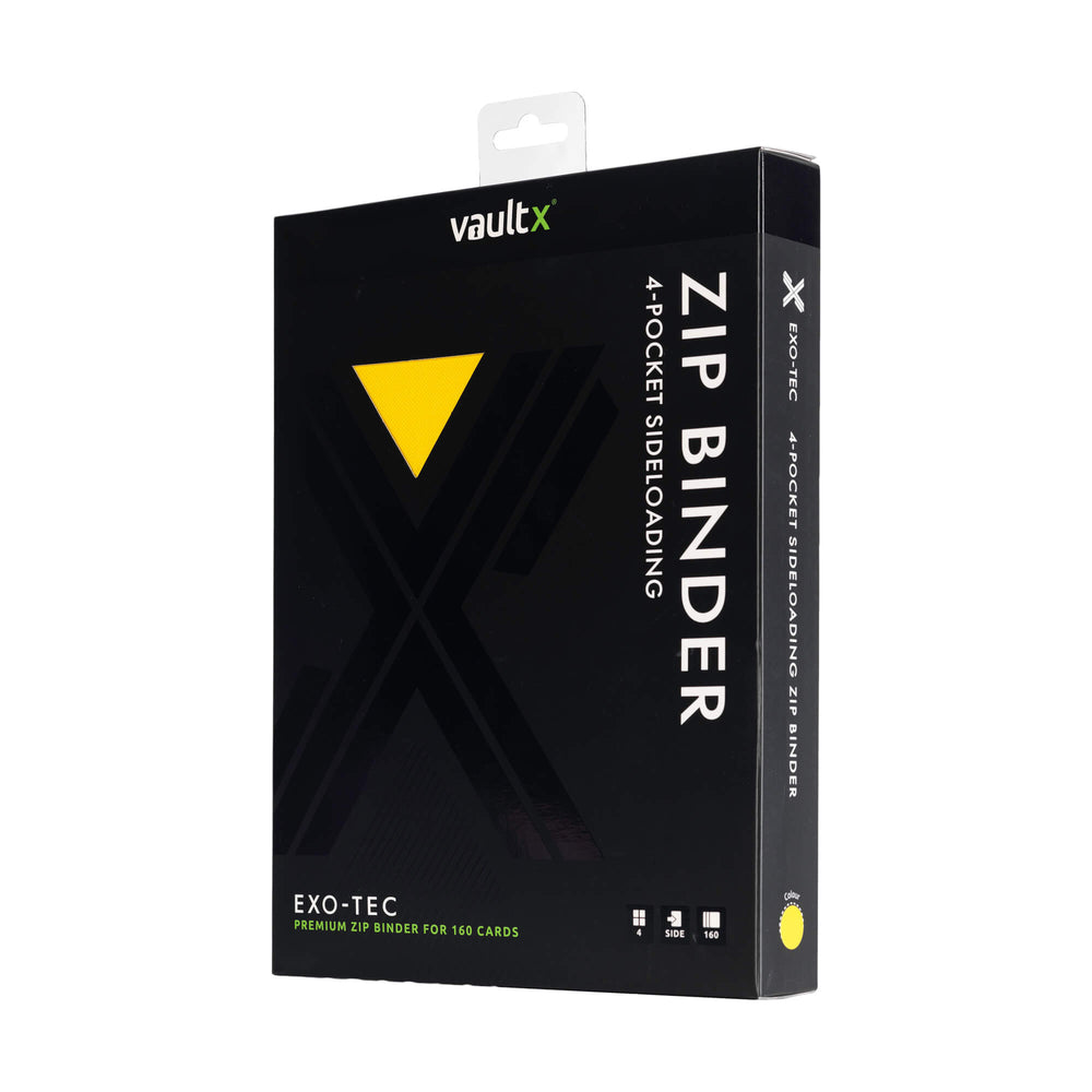 Vault X 4-Pocket Exo-Tec® Zip Binder (Sunrise Yellow)
