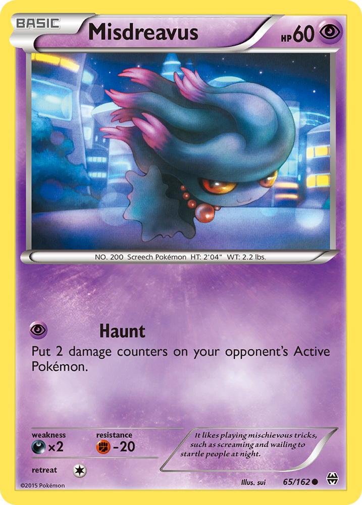 Pokemon | Misdreavus (65/162) [XY: BREAKthrough] | The Nerd Merchant