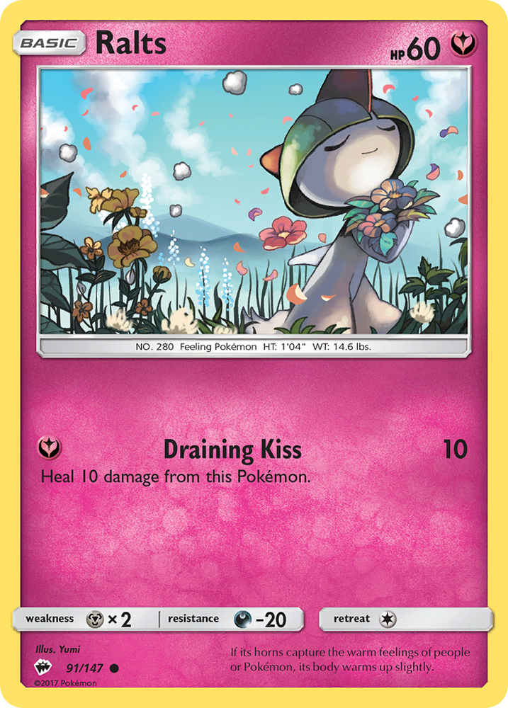 Pokemon | Ralts (91/147) [Sun & Moon: Burning Shadows] | The Nerd Merchant