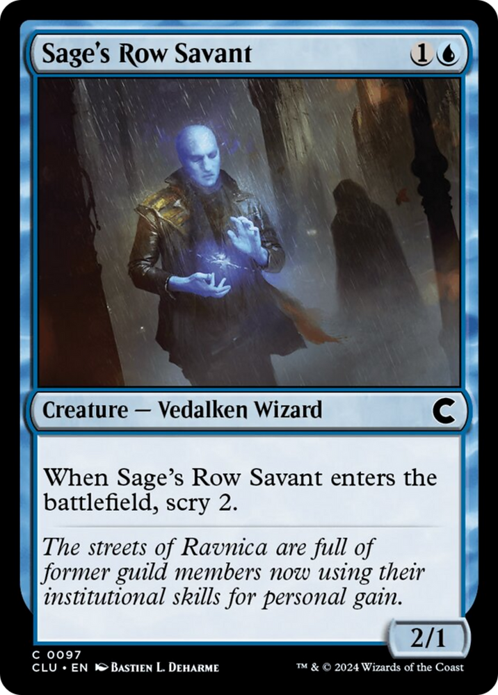 Magic | Sage's Row Savant [Ravnica: Clue Edition] | The Nerd Merchant
