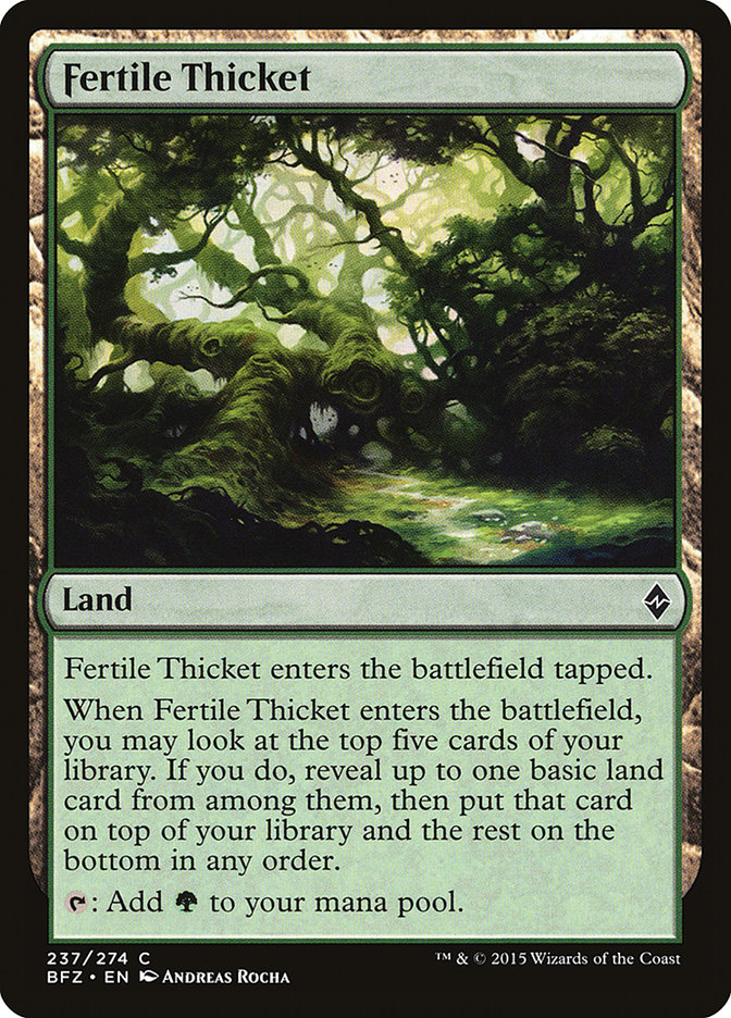 Magic | Fertile Thicket [Battle for Zendikar] | The Nerd Merchant
