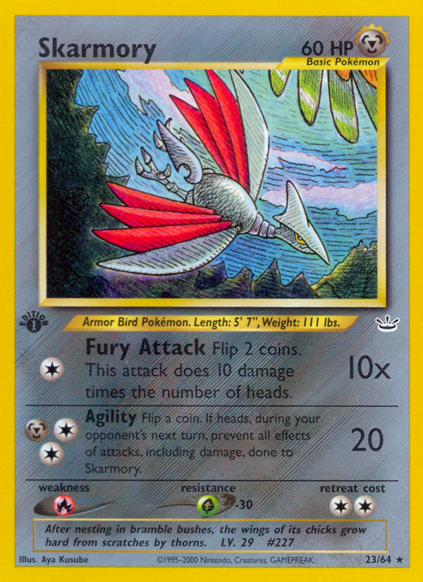 Pokemon | Skarmory (23/64) [Neo Revelation 1st Edition] | The Nerd Merchant