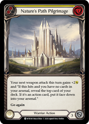 Flesh and Blood TCG | Nature's Path Pilgrimage (Yellow) [U-WTR148] (Welcome to Rathe Unlimited)  Unlimited Rainbow Foil | The Nerd Merchant